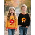 thumbnail image 1 of HILEELANG Toddler Boys Girls（12M-7T) BlackPumpkin Sweatshirt – Halloween & Thanksgiving Pullover Tops for Boys Girls, Cute Autumn Outfit, Sizes 5T, 1 of 6