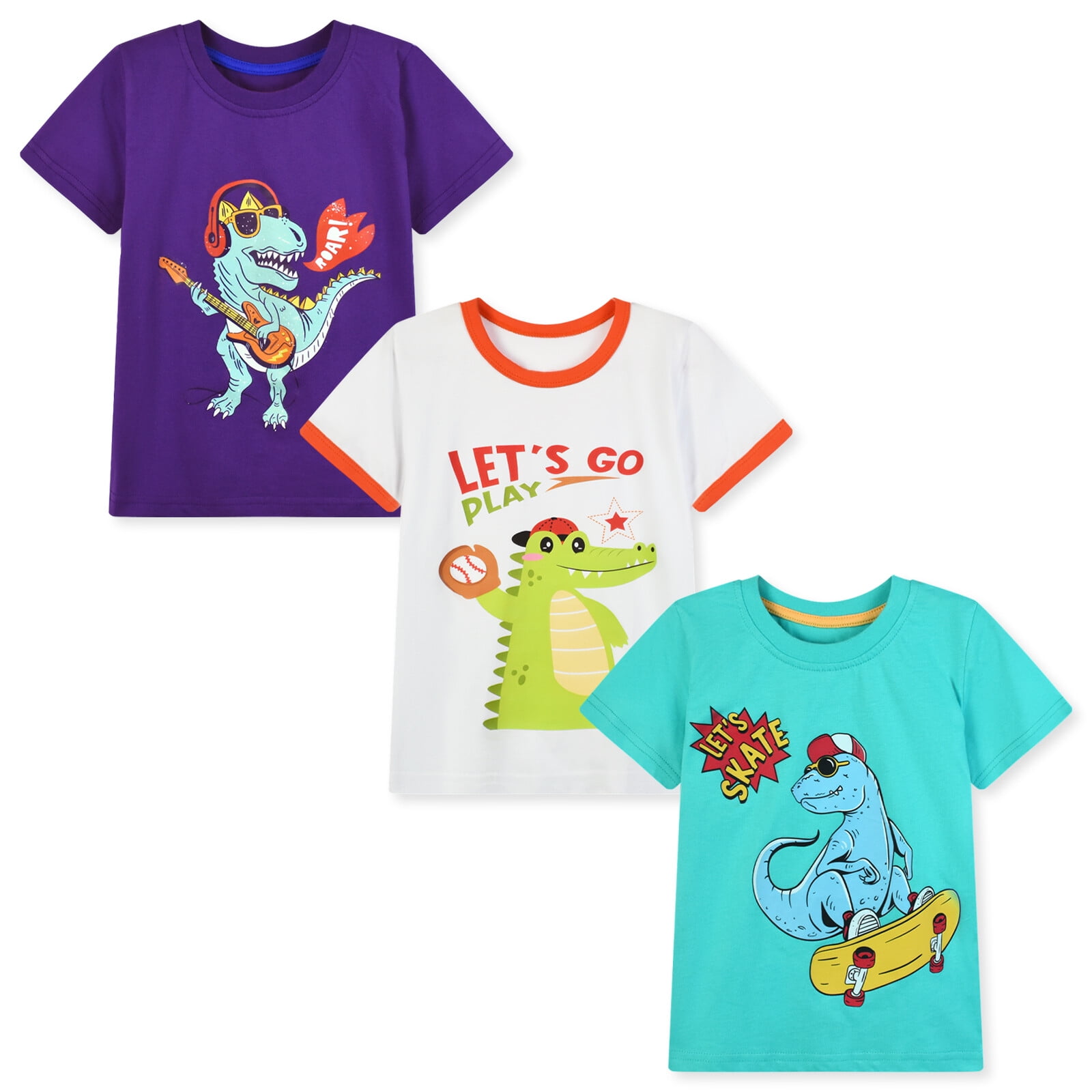 Toddler and Baby Cotton Long-Sleeve Basic Tee Shirts , ROYAL , 2T 