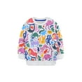 thumbnail image 1 of HILEELANG Toddler Girl Sweatshirts Animals Printed Cotton Crewneck Pullover Tops Sweater Shirts 4T, 1 of 5