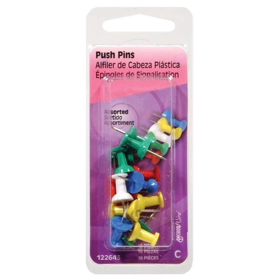 HILLMAN 122643 Push Pin Snap-Pak
