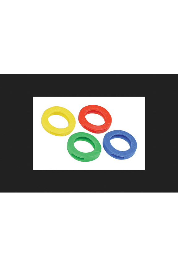 5983127 0.87 in. Dia. Plastic Assorted Color Bands & Caps Key Identifier