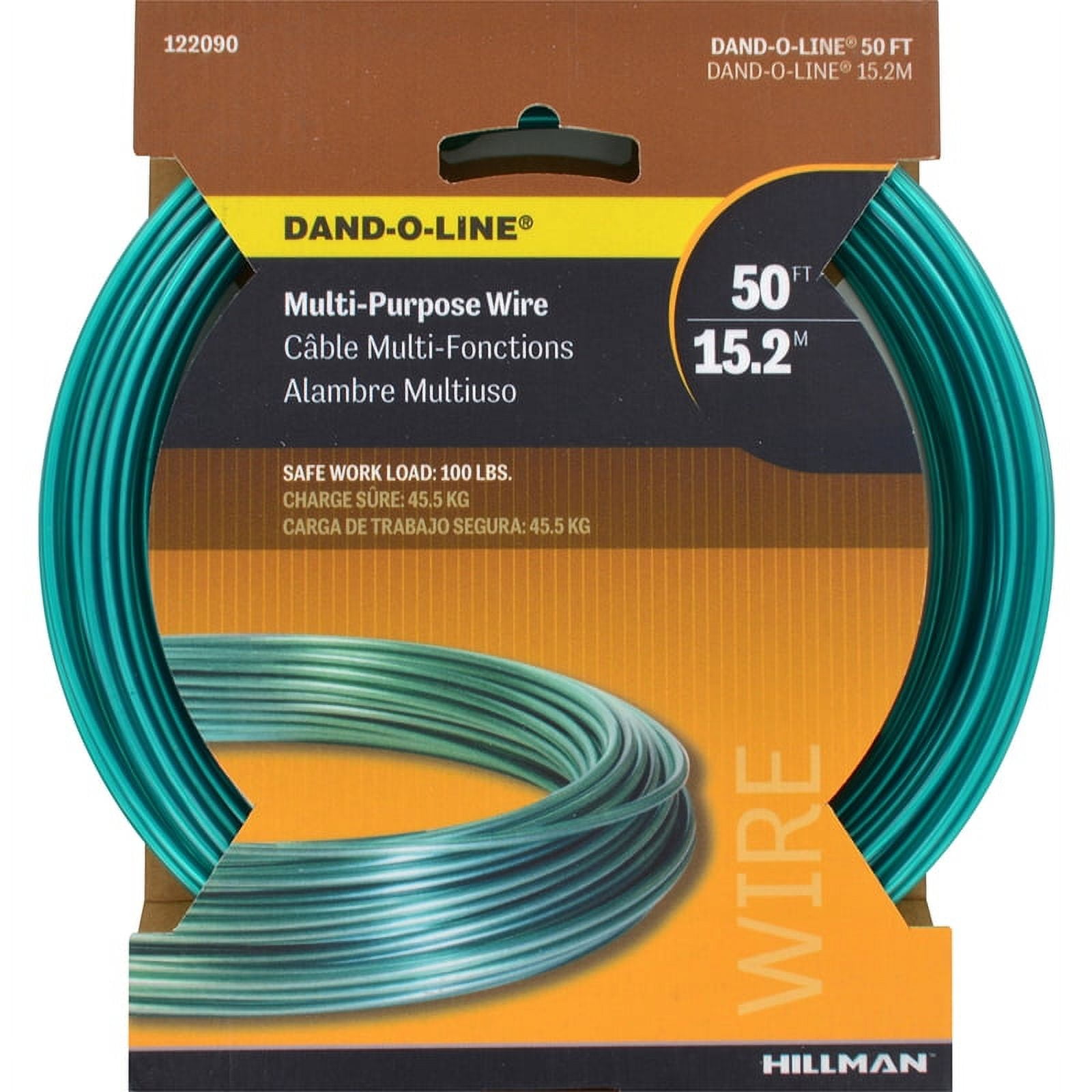 Hillman 50 ft. L Aluminum 18 Ga. Clothesline Wire Hillman 50 ft. L Aluminum 18 Ga. Clothesline Wire