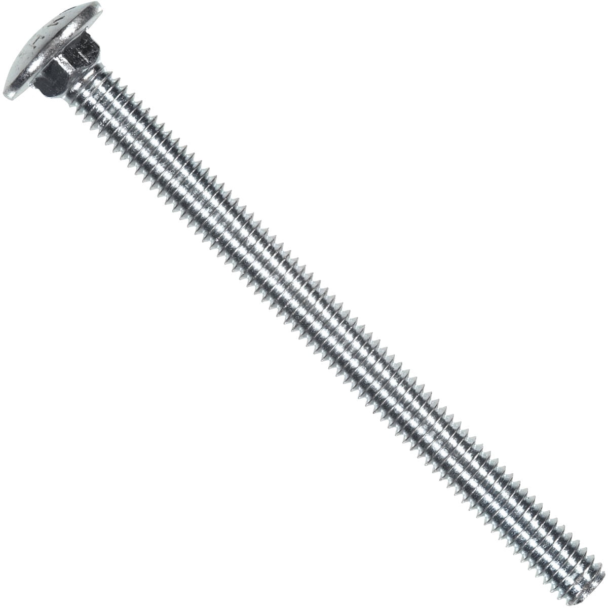 Hillman Carriage Bolt Zinc Rust Resistant - 1/4 x 4-Inch, Steel, Gray — Construction & DIY Use, Standard Hardware Spec