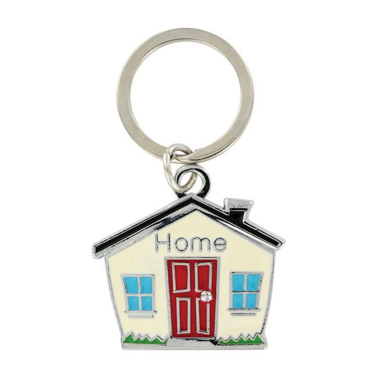 HILLMAN Metal Black/Silver House Key Chain