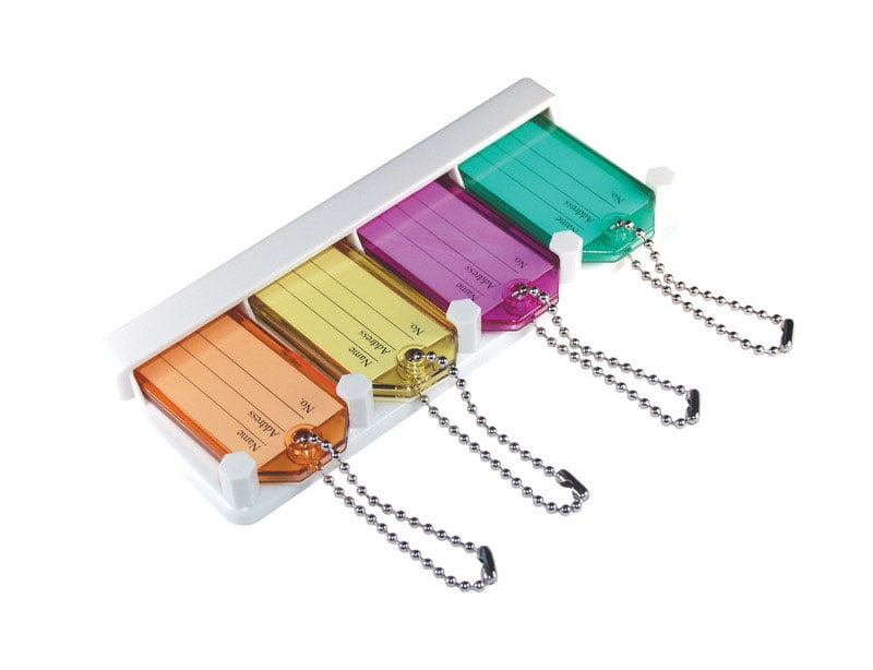 Hillman Metal/Plastic Assorted Labeling/ID Key Ring Hillman Metal/Plastic Assorted Labeling/ID Key Ring