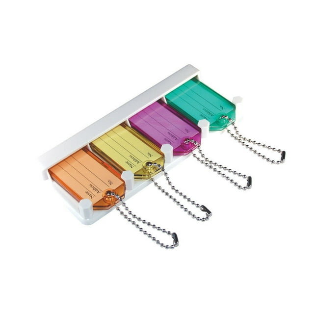 Hillman Metal/Plastic Assorted Labeling/ID Key Holder - Walmart ...