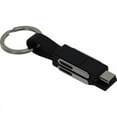 thumbnail image 1 of HILLMAN PVC Black/Silver Split Charger Cable Keychain, 1 of 1