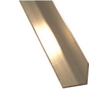 Boltmaster Steelworks HILLMAN Steelworks Mill 1 In. x 6 Ft., 1/8 In. Aluminum Solid Angle   Construction & DIY Use, Standard Hardware Spec