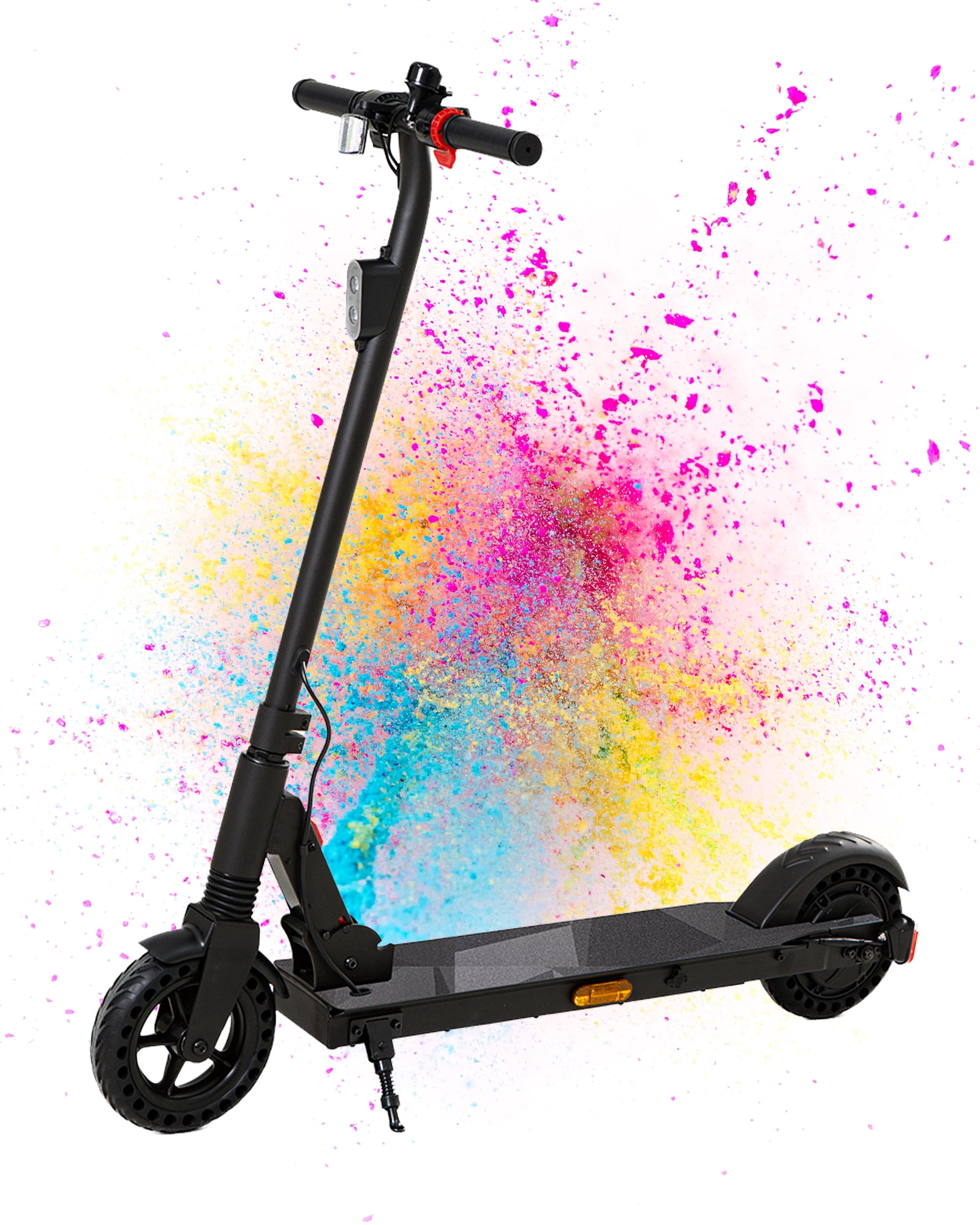 HILLVIGO 8" Electric Scooter for Adults and Teens, Powerful 500W Peak Motor, 15 MPH & 7.8 Miles Long Range Foldable Commuting Scooter, 8" Tires E Scooter for Kids and Child