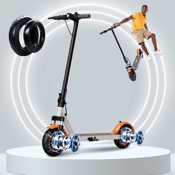 HILLVIGO Dual Motor Electric Scooter for Adults, Powerful 1000W Peak Motor, up to 22MPH and 35 Mile Long Range Foldable Escooter, 10'' Tires, E Scooter for App Control
