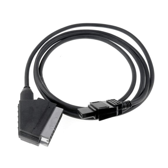 HILOGEL 1.8m/3.0m RGB Scart Audio Video AV Cable Connection Cord for NES Console, 5.9ft/9.8ft Plug Connecting Wire Connect Line