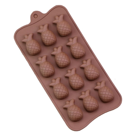 HILOGEL 12 Cavity 3D Pineapple Silicone Mold for Baking Chocolate Mousse Cake Mould Tool