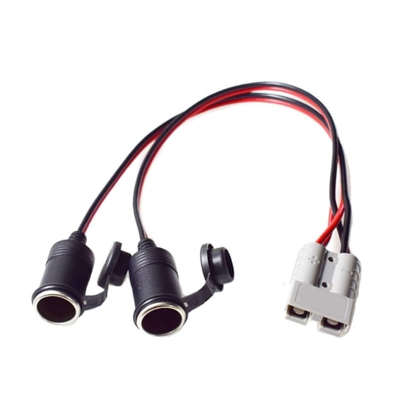 HILOGEL 12AWG SB50 to Two 12V Outlet Cable for Vehicle Battery Power
