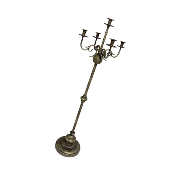 HILOGEL Antique Iron Tall Floor Standing Candelabra Candle Holders Living Room Decors
