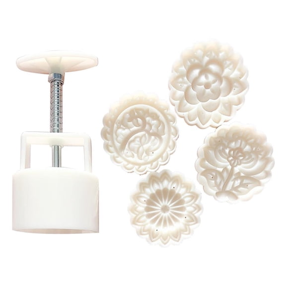 HILOGEL Baking Decorating Mooncake Mould Flowers Mode Pattern Bath Bombs Gift Durable