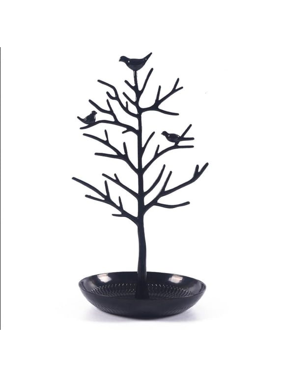 Birds Tree Jewelry Display Stand Earring Necklace Holder Tower Rack Hanging Organizer for Bangles Pendants