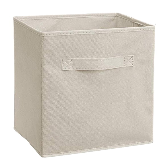 HILOGEL Household Foldable Storage Box Non-Woven Cloth Collapsible Basket Sundries Container Organizer Cube Bin with Handles