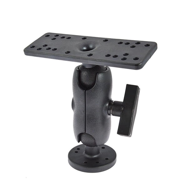 HILOGEL Kayak Electronic Fish Finder Mount Fishfinder Plate Rotating Boat GPS Support