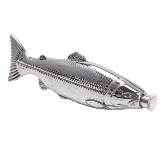 HILOGEL Multifuntional Fish Shape 304Stainless Steel Flask 5Oz Cocktails Bottle