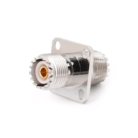 HILOGEL UHF SO239 Female To Female With Panel Mount RF Connector Coaxial Converter Adapt