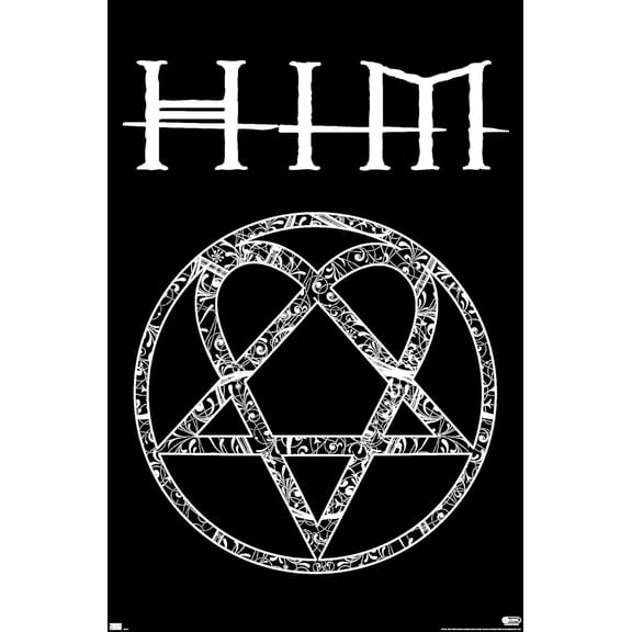 HIM - Logo Wall Poster, 34L" x 22.4W", Premium Unframed Version
