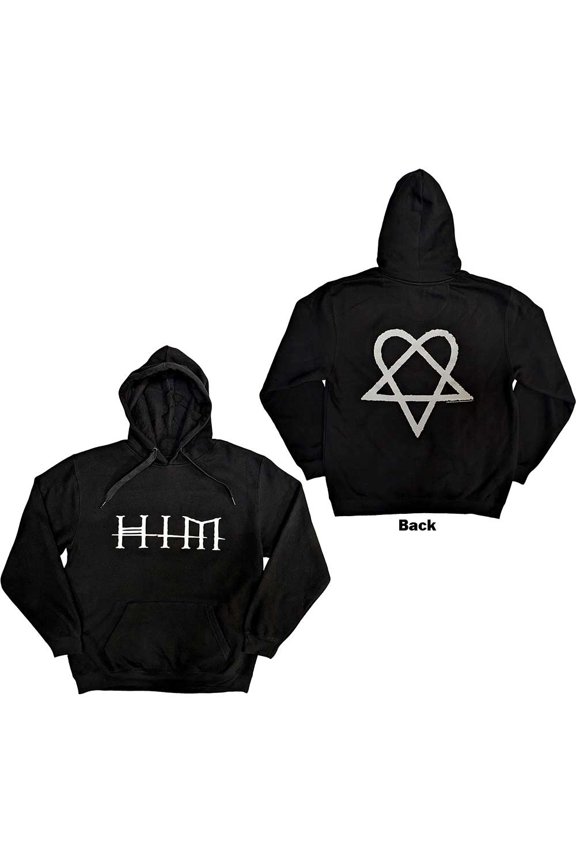 HIM Unisex Pullover Hoodie: Logo (Back Print)