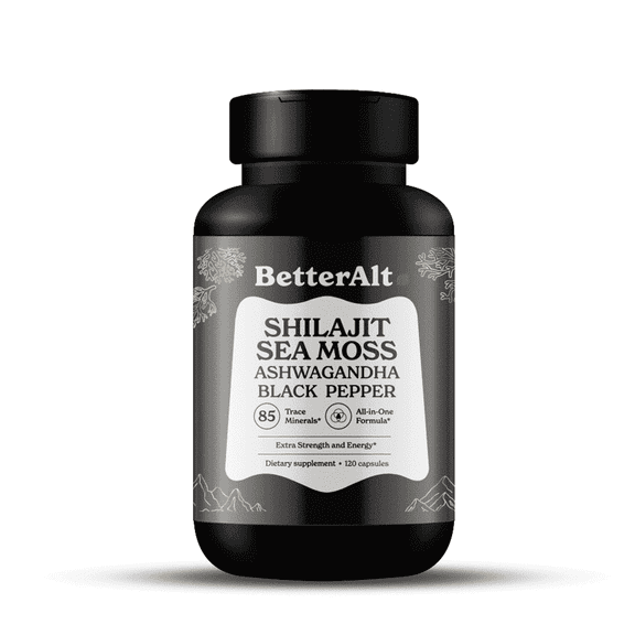 Better Alt  Shilajit Sea Moss Capsules, 120 Capsules