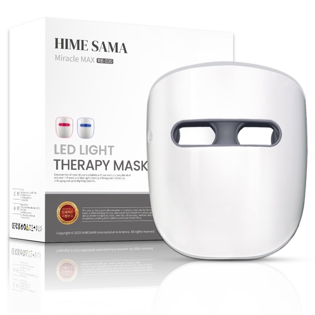 HIME SAMA Led Face Mask, Red Light Mask for Face, FSA/HSA Eligible
