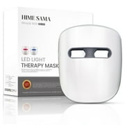 HIME SAMA Wireless LED Face Mask – Red Light Therapy for Wrinkles, Blue Light | FSA/HSA Eligible | Infrared Skin Care Device | Miracle STAR