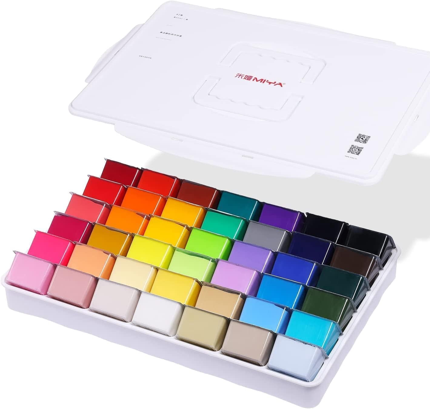 HIMI Gouache Paint Set - 112 Colors In Twin Jelly Cups, 12g Each, Non-Toxic For Beginners & Artists