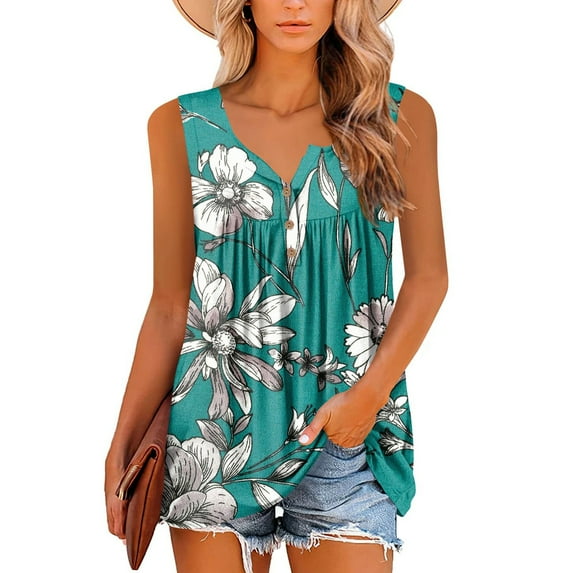 HIMIWAY 2023 Summer Sale Women's Fashion Leopard Print Shirring Sleeveless Casual T-Shirt Tank Top White XXXXL