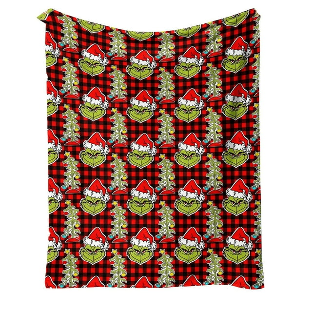 HIMIWAY Christmas Blanket Green Super Soft Flannel Fleece Christmas