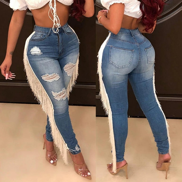 Fashion high waist tassel zip pants Fashion high waist tassel zip pants