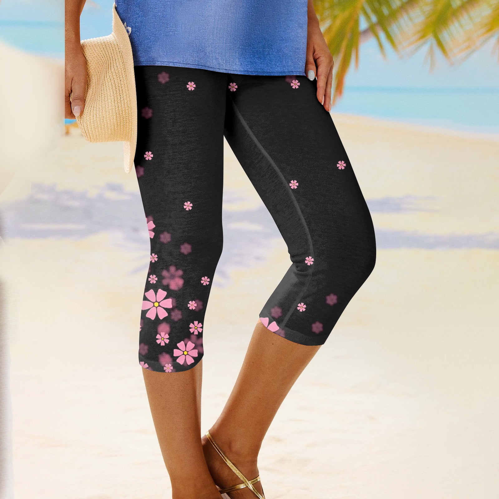 HIMIWAY Summer Clearance 2023 Women Casual Wide Leg Pants High Waisted