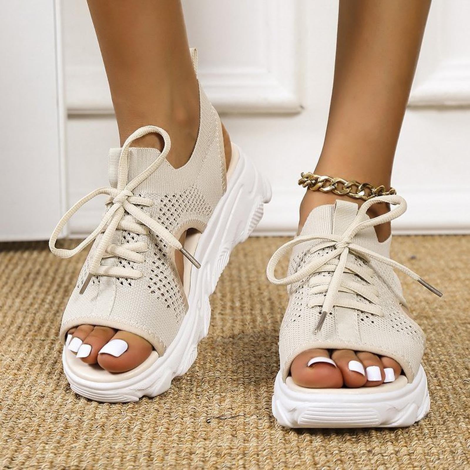 Cut out shop platform sandals