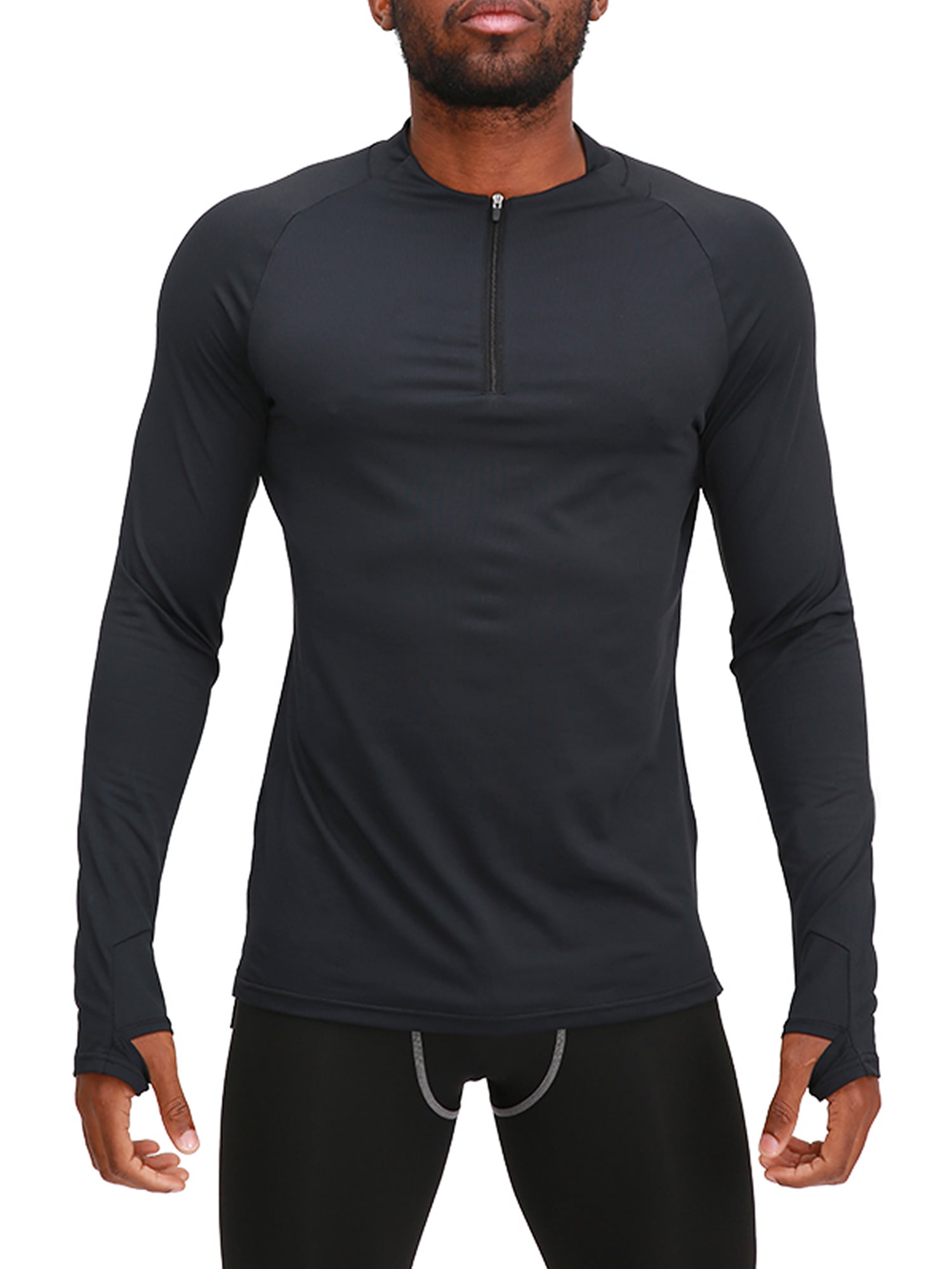 Men's Compression Shirt Running Shirt Long Sleeve Sweatshirt Athletic  Spandex Breathable Quick Dry Moisture Wicking Gym Workout Running Active  Training Sportswe…