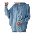 thumbnail image 1 of HIMONE Women's Casual Long Sleeve Turtleneck Sweater Pullover Autumn Comfy Warm Chunky Jumper Kintwear, 1 of 2