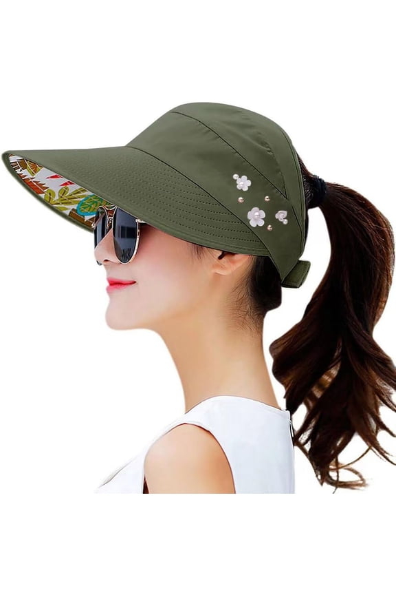 Sun Hats for Women Wide Brim Sun Hat UV Protection Caps Floppy Beach Packable Visor