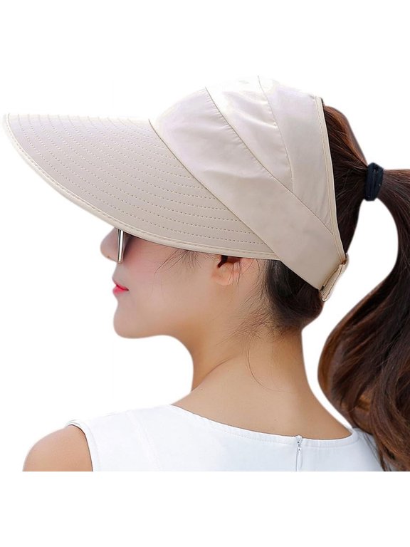 Sun Hats for Women Wide Brim UV Protection Sun Hat Summer Beach Packable Visor