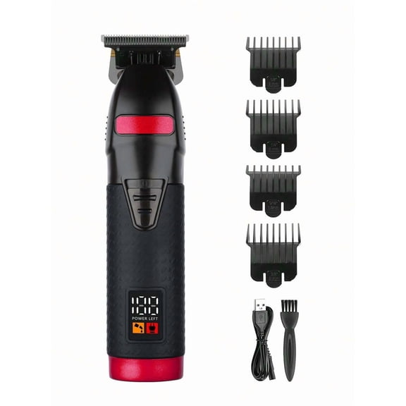 HINEA Professional Cordless Hair Trimmer, Hair Clipper T-Blade Hair Clipper For Men Electric Grooming Kit Beard Shaver For Barbershop