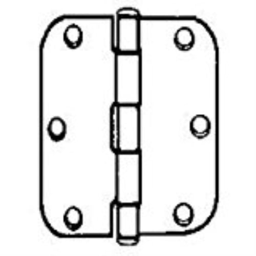 HINGE DOOR RD STL 4X4IN SATNKL