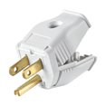 thumbnail image 1 of Leviton Single 15A Plug - Automatic - 1 Pack, White, 1 of 2