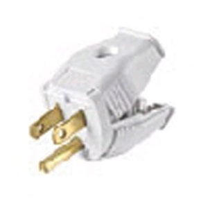 HINGED PLUG 15A WHITE