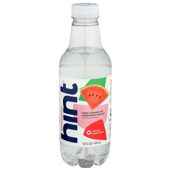 HINT WATER Water, Watermelon, 16 Ounce (Pack of 12)