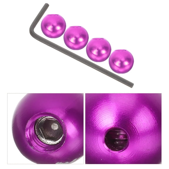 HINTRMENT 1Set Purple Brake Cable End Caps High Grade Material Bike Cable Ball Caps Replacement