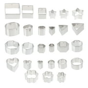 HINTRMENT Cookie Molds Stainless Steel Plated Silver for Kitchen DIY Baking Tools