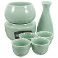 thumbnail image 1 of HINTRMENT 1 Set Japanese Sake Set with Traditional Sake Pot Shape for Christmas 5.7X4.1X4.1in, 1 of 8