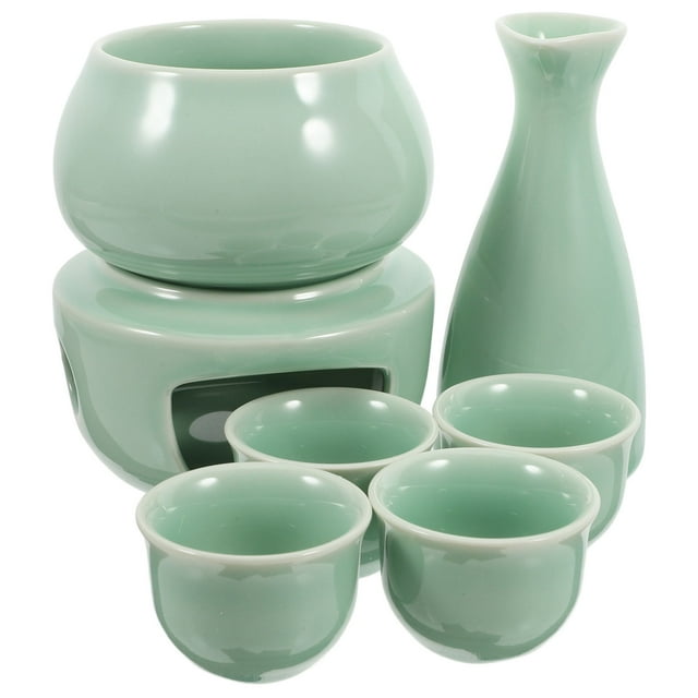 HINTRMENT 1 Set Japanese Sake Set with Traditional Sake Pot Shape for Christmas 5.7X4.1X4.1in