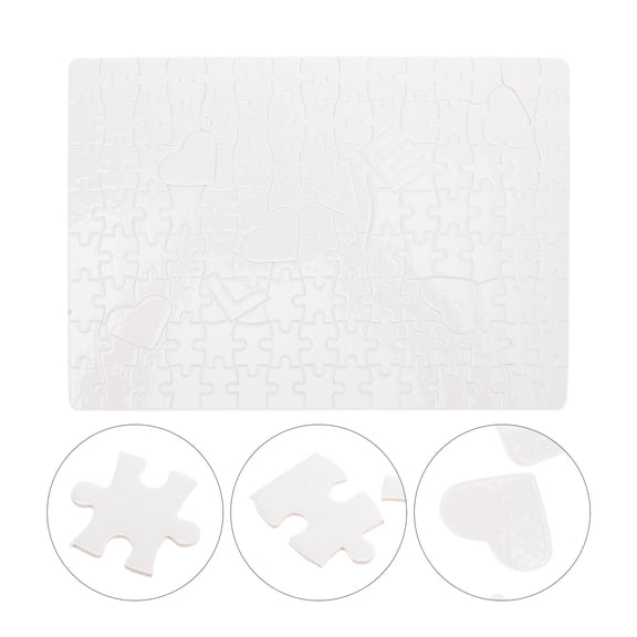 HINTRMENT 1 Set Sublimation Transfer Puzzle White Rectangular For Diy present And Transfer 20x7.2in Paper Craft