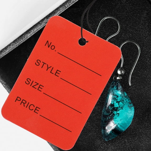HINTRMENT 1000Pcs Red Hang Tags for Clothes and Jewelry Durable Paper Labels for Store Display